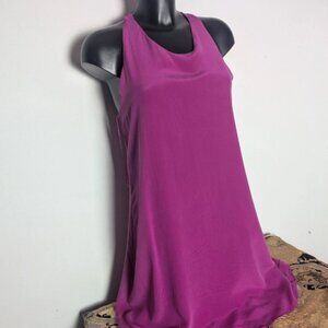 Cynthia Rowley Pink Magenta pure 100% Silk Dress Women's Small